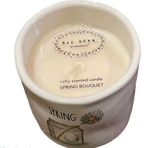 RAE DUNN CANDLE HOLDER CERAMIC SPRING BOUQUET SCENT FLOWE…